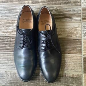 Warfield & Grand Men's Classic Black Oxfords
